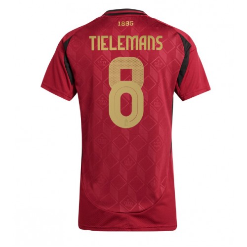 Stroje piłkarskie Belgia Youri Tielemans #8 Koszulka Podstawowej dla damskie ME 2024 Krótki Rękaw